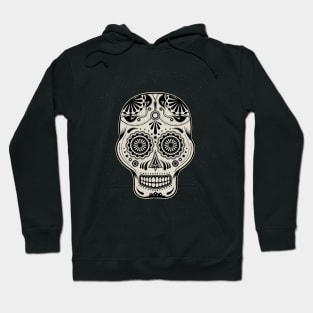 Sugar Skull Black and White Hoodie